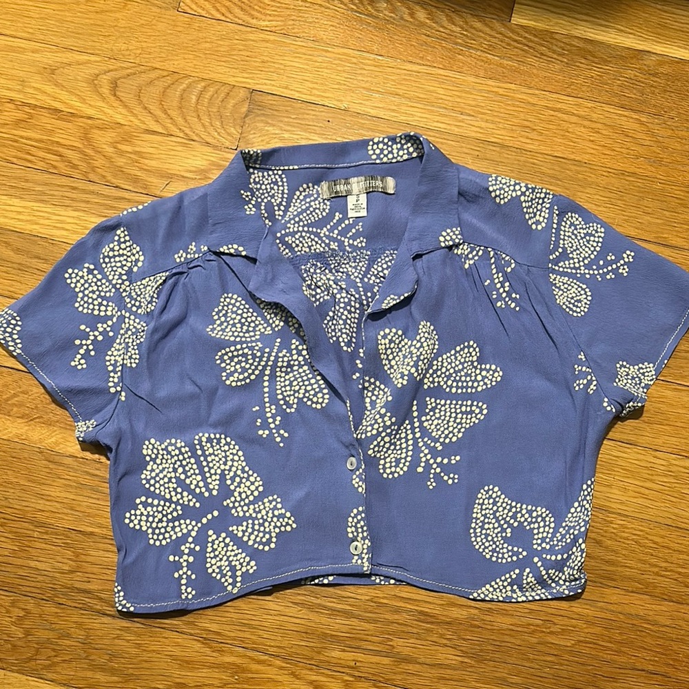 Floral Blue and White Top ASOS Sarah Cameron